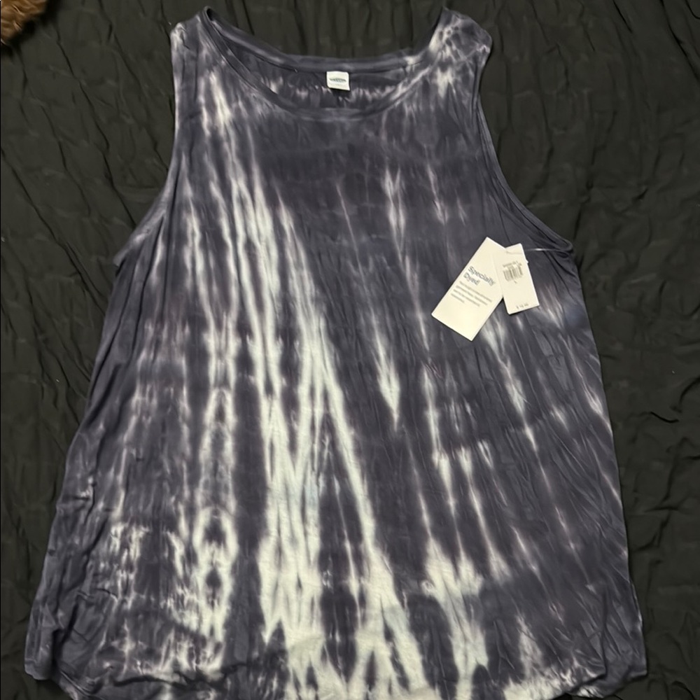 Old Navy Blue Sleeveless Relaxed Tank Top